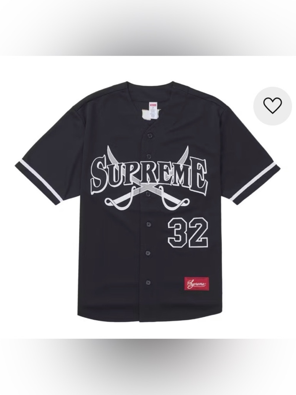 Supreme Swords ⚔️ Baseball ⚾️ Jersey Black